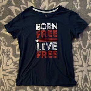 Size L Born Free Live Free American Pride Tee Shirt